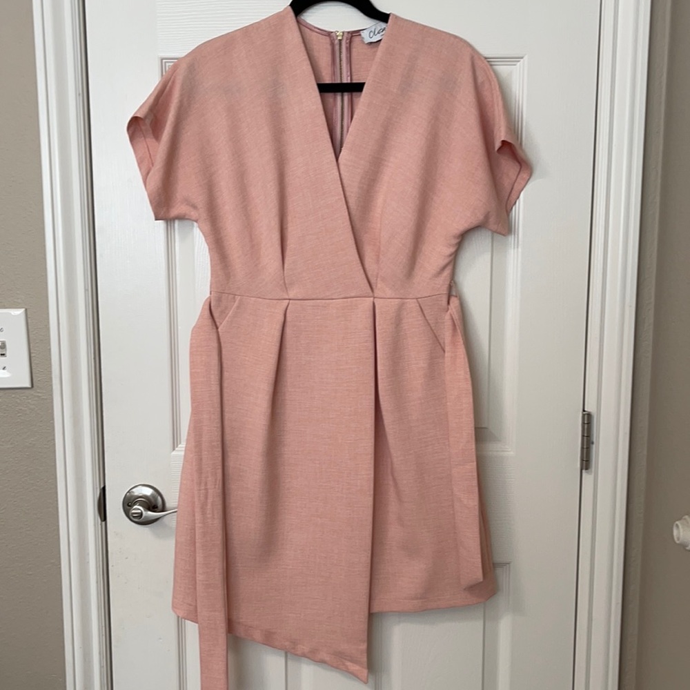 Pink mini dress